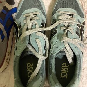 ASICS Mint and Charcoal Athletic Shoes